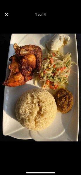 Plat de Poulet Grillé et attié