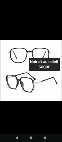 Lunettes photochromiques élégantes