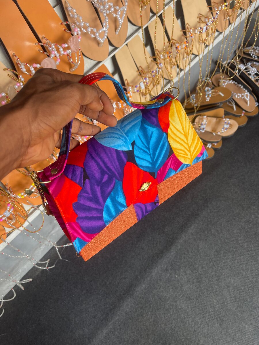 Sac à main en tissu ethnique