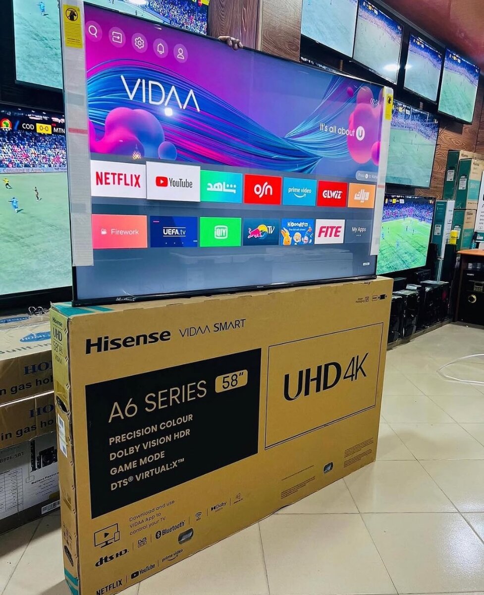 Hisense 58 inches UHD Smart 4k Tv