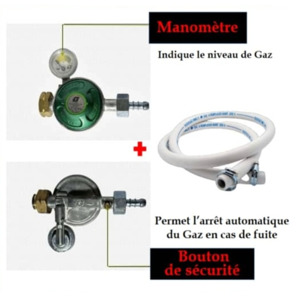 Détendeur Sécurisé avec Indicateur de Niveau