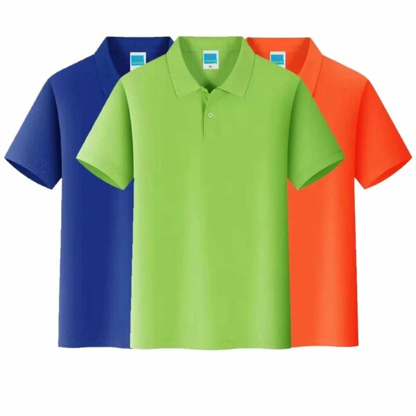 Polos colorés en coton
