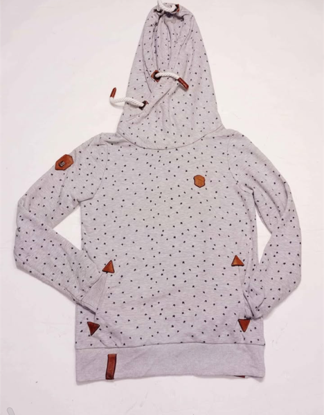 Sweat à capuche à pois