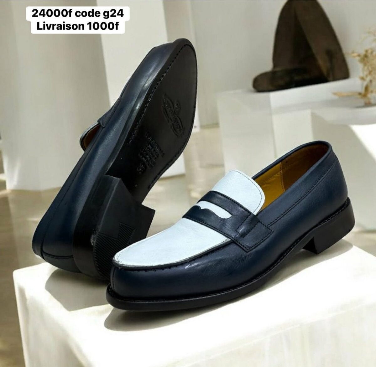 Mocassins colorés en cuir