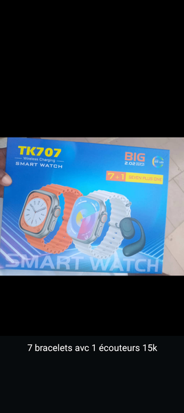 Montre Connectée TK707 + Écouteurs