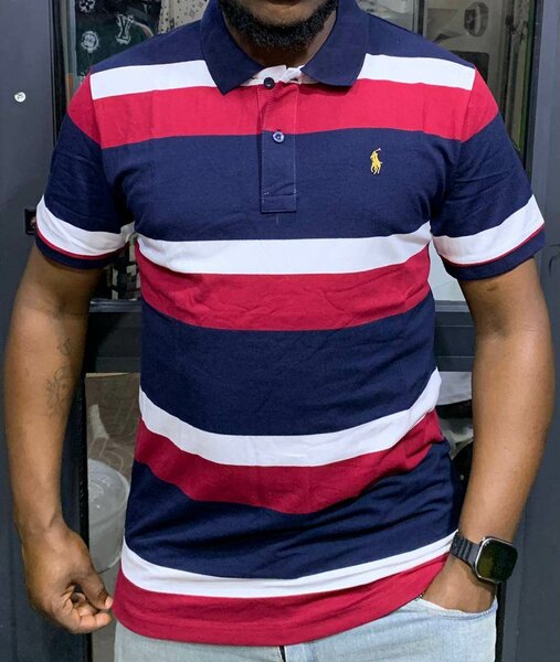 Polo Homme Rayé Élégant