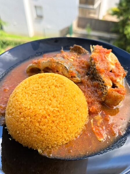 Attieké huile rouge