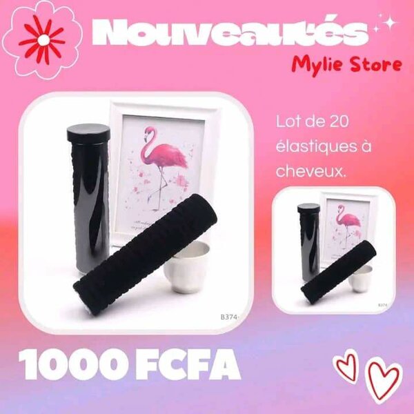 Lot de 20 élastiques à cheveux