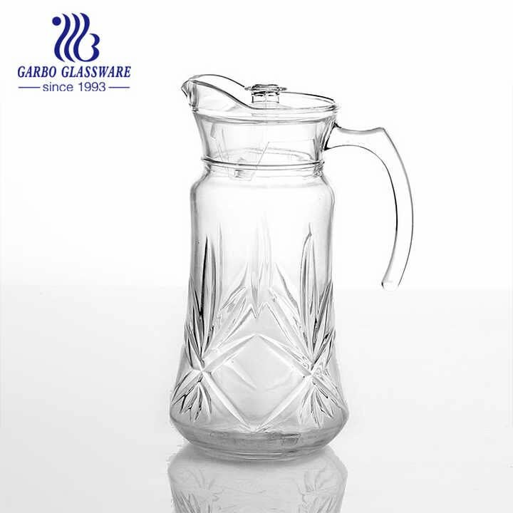 Carafe en verre élégante de 1,5L