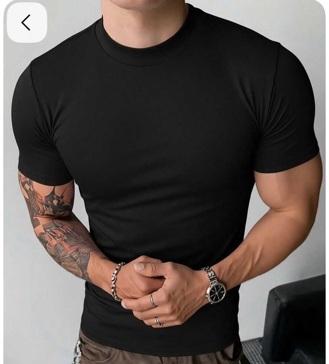 T-shirt homme noir et blanc