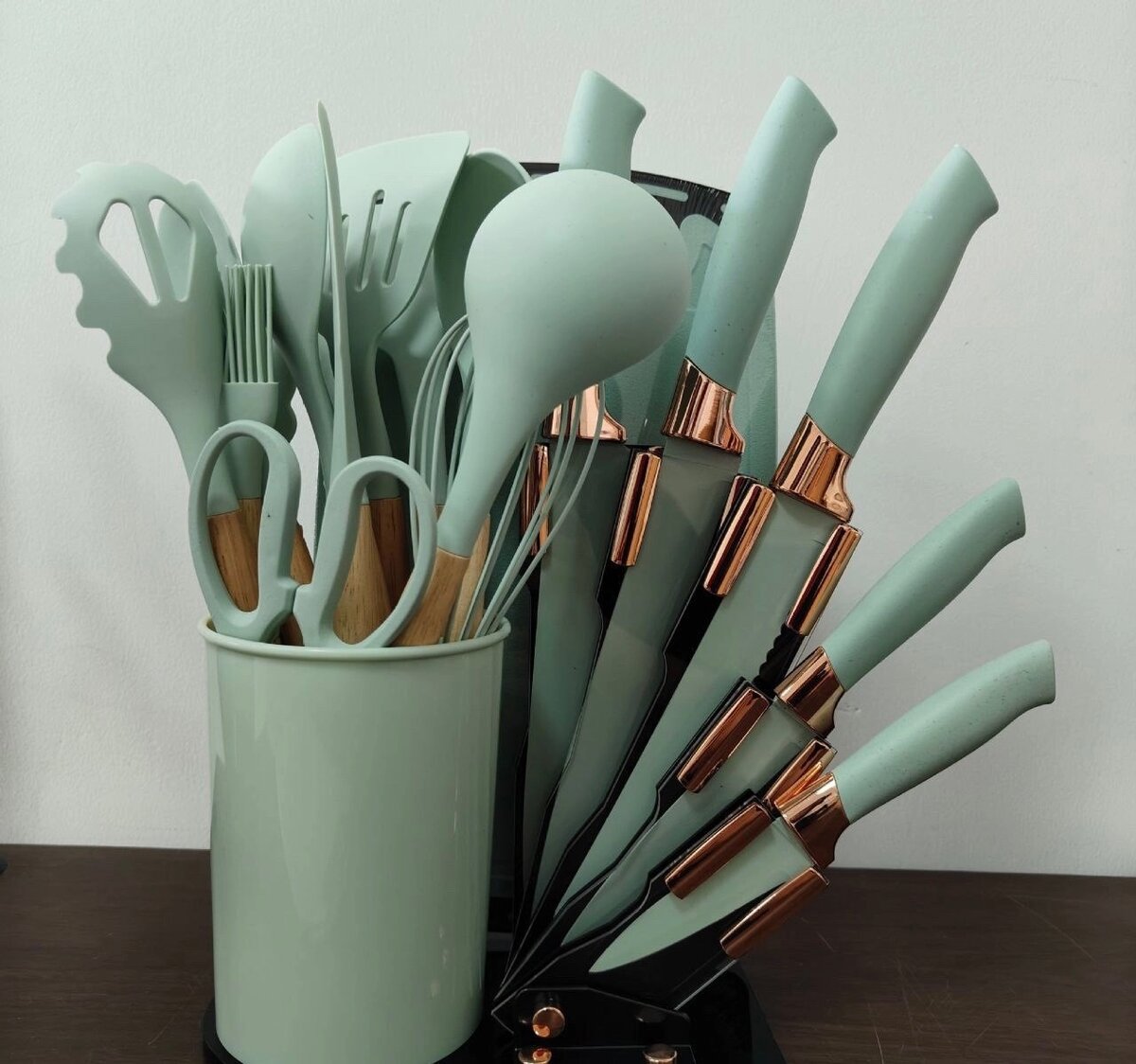 Ensemble d'ustensiles de cuisine en silicone