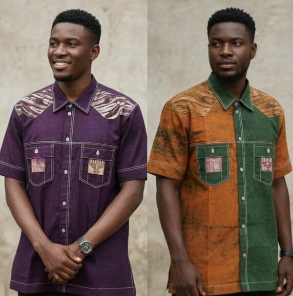 Chemise en Wax Colorée