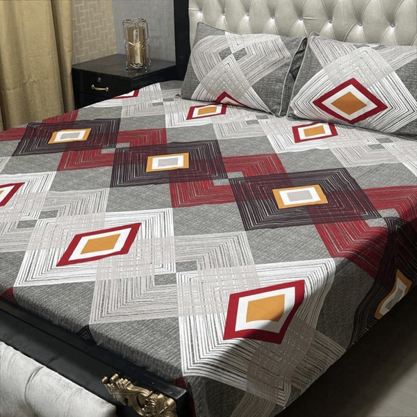Crystal cotton printed Double Bedsheet