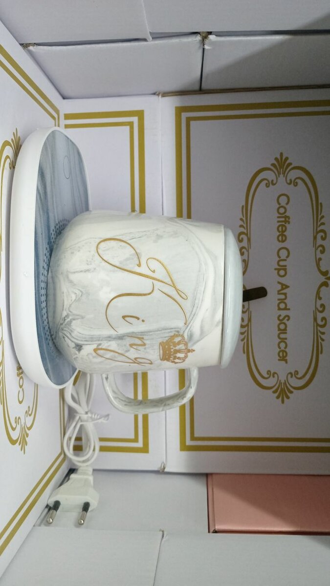 Tasse chauffante avec socle