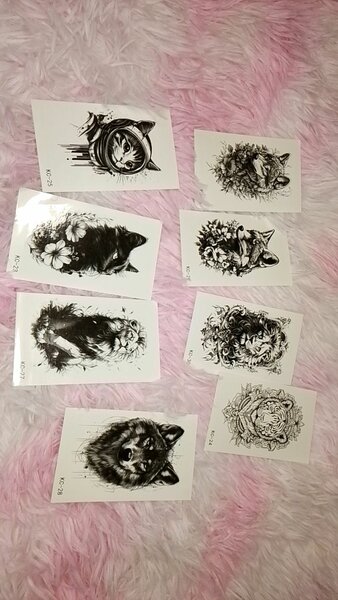 Tatouages temporaires animaux