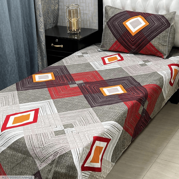 Crystal cotton printed Single Bedsheet