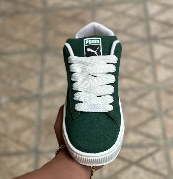 Baskets Puma vertes unisexes