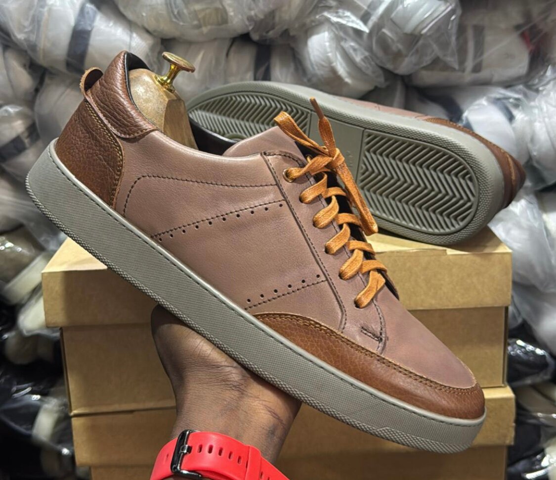 Sneakers en cuir décontractées