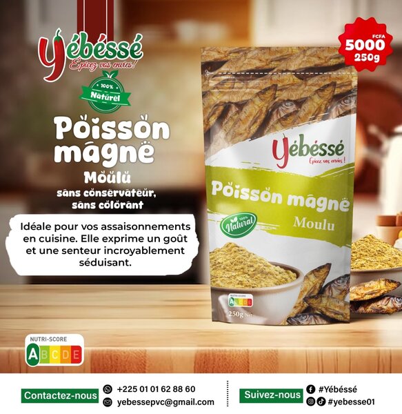 Poisson Magne en poudre