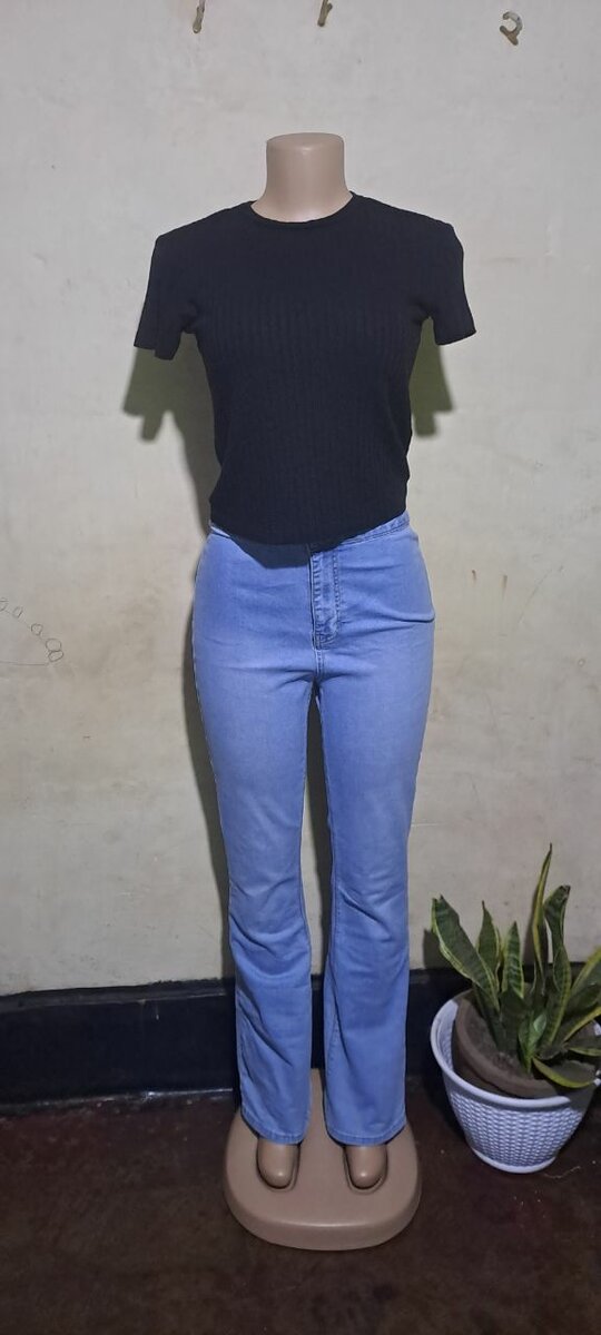 Black dresses and blue jeans