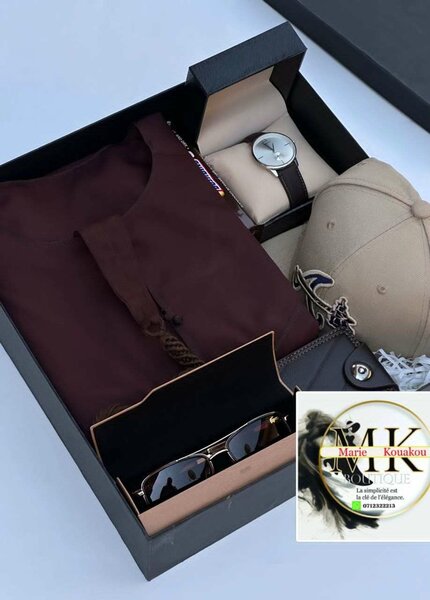 Ensemble Cadeau pour Homme - Chemise, Montre, Casquette