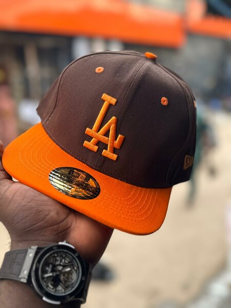 Casquette Snapback Marron Orange