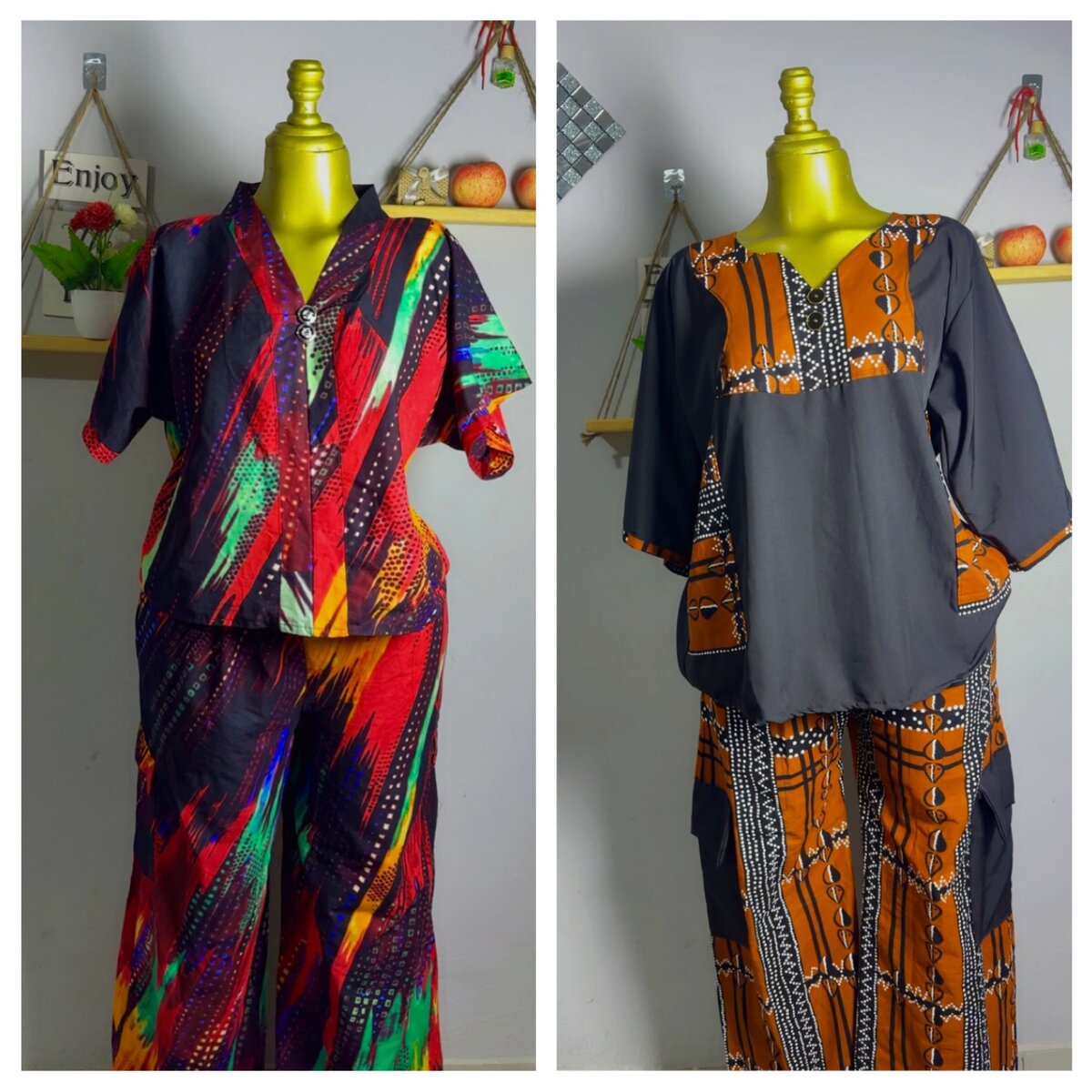 Tuniques et Pantalons Colorés