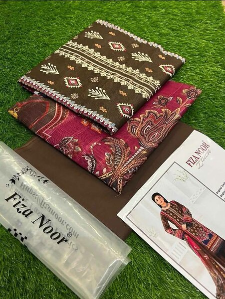 Fiza Noor Cotton 3 Peace Suit