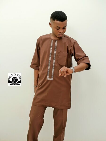 Ensemble homme marron clair