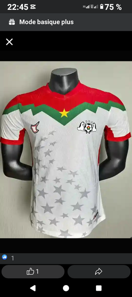 Maillot de football étoilé