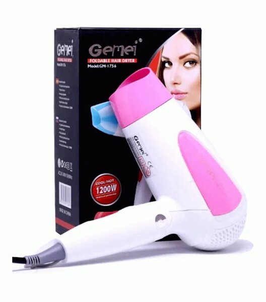 Gemei Sèche-cheveux pliable 1200W