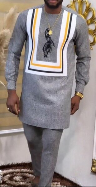 Tunique élégante homme gris