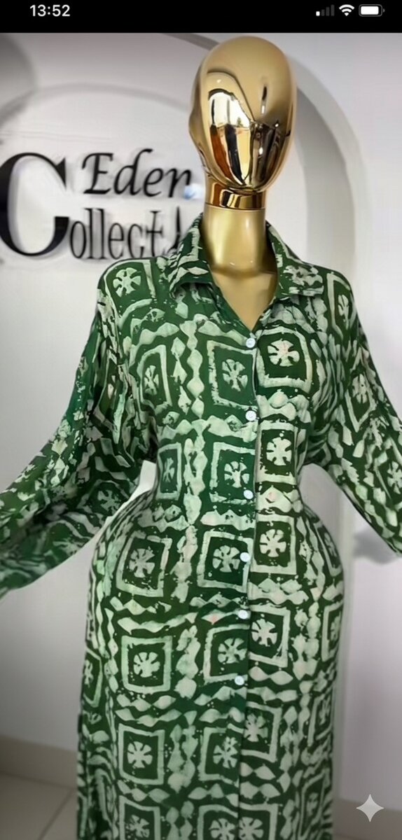 Robe longue en wax chic