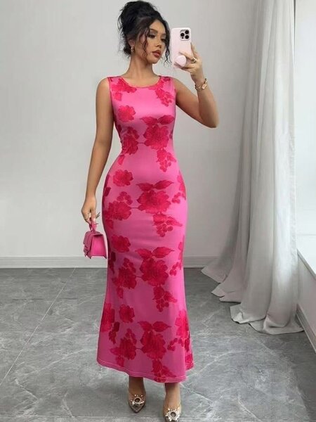 Robe longue florale élégante