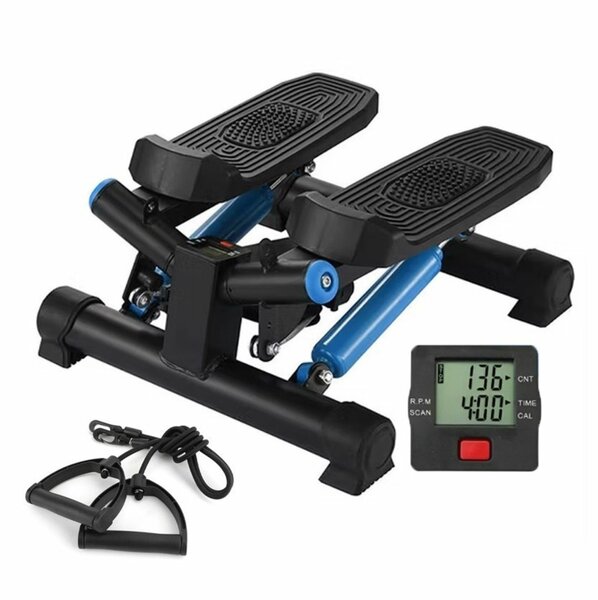 Stepper Fitness Trainer with Resistance Band & LED Screen,
