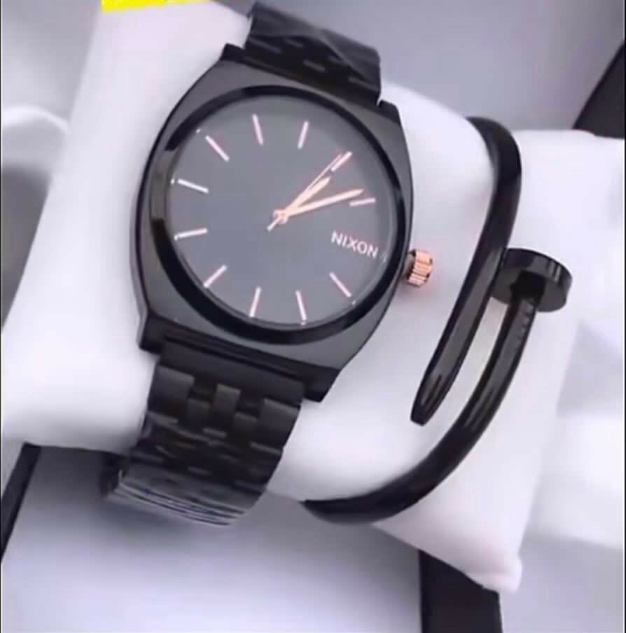 Men watch with bracelet