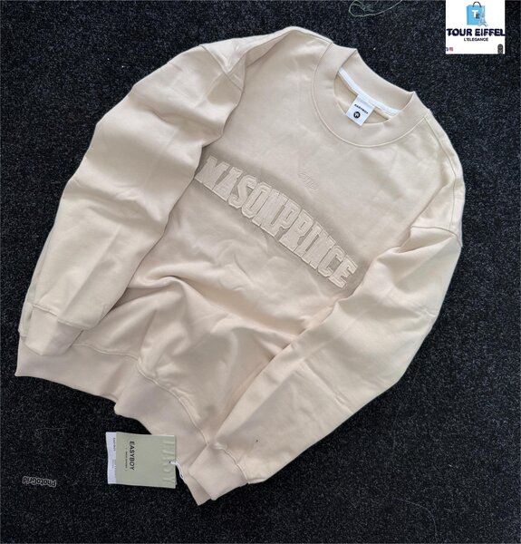 Sweat-shirt beige tendance