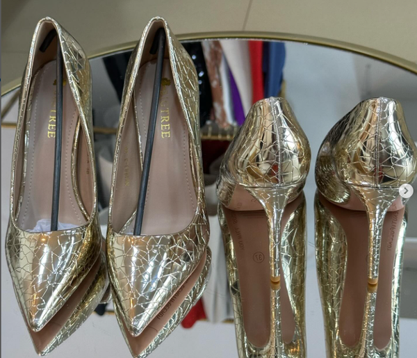 Gold heels
