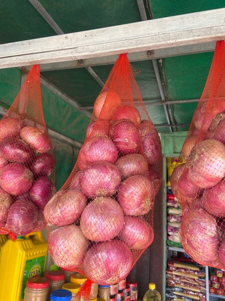 Onion, carrot, peanut butter and all groceries