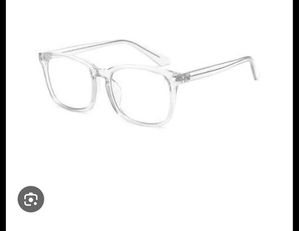 Monture de lunettes transparente