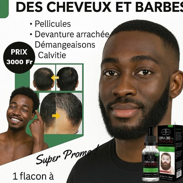 Faire poussé barbe et cheveux