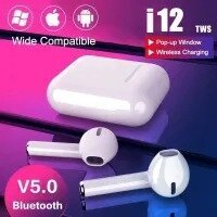 Tws i12 Wireless Bluetooth Auto Pairing True Wireless Stereo Bluetooth Set Compatible For all Mobile And SmartPhones