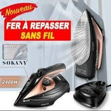 Fer à Repasser Sans Fil 2400W