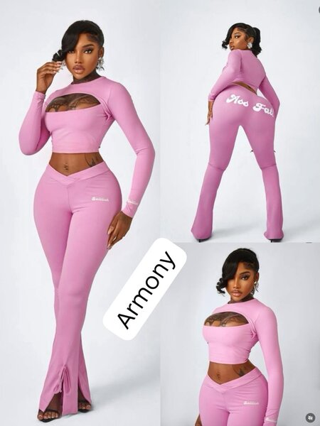 Ensemble rose élégant