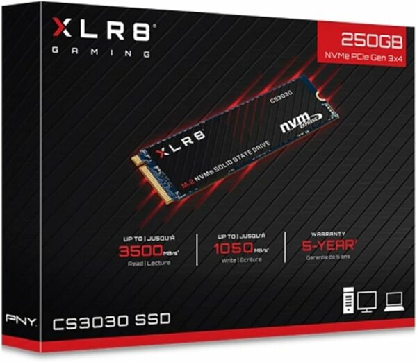 Disque SSD NVMe M.2 250GB XLR8
