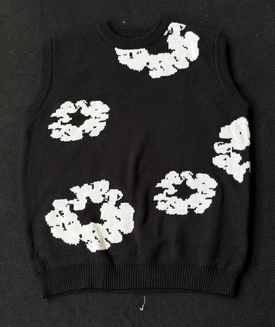 Pull sans manches à motifs unique
