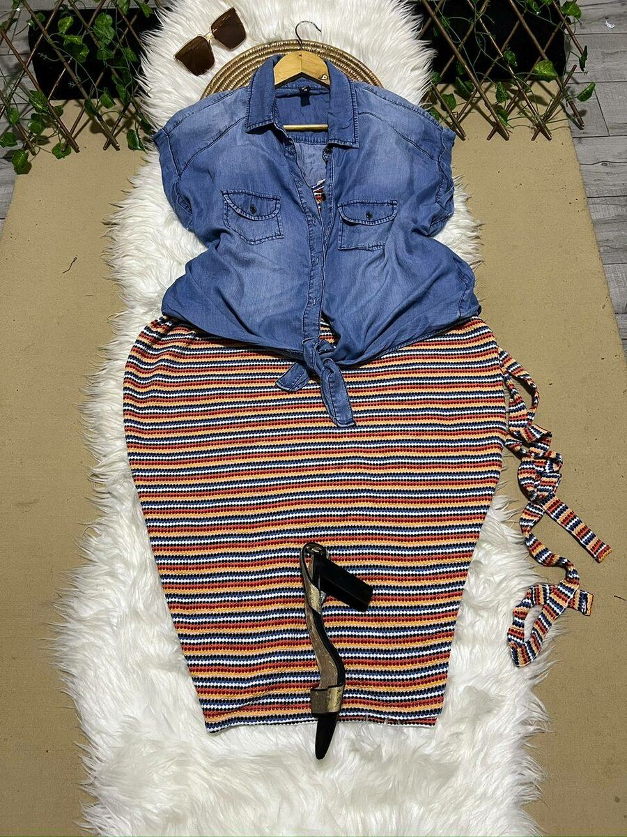 Ensemble Robe et Chemise en Jean