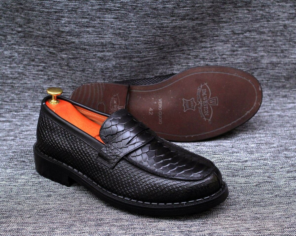 Mocassins en cuir pour hommes