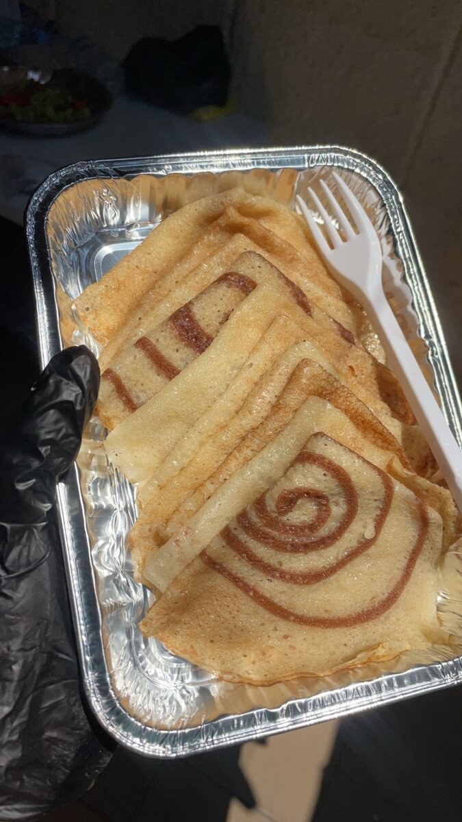 Crêpes en spirale gourmandes
