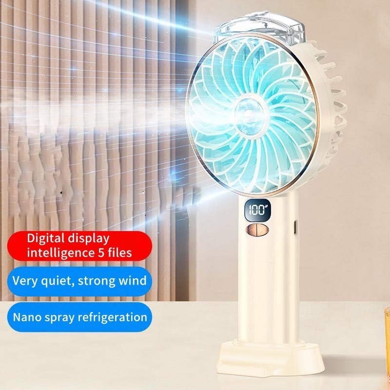 Hand spray cooling fan